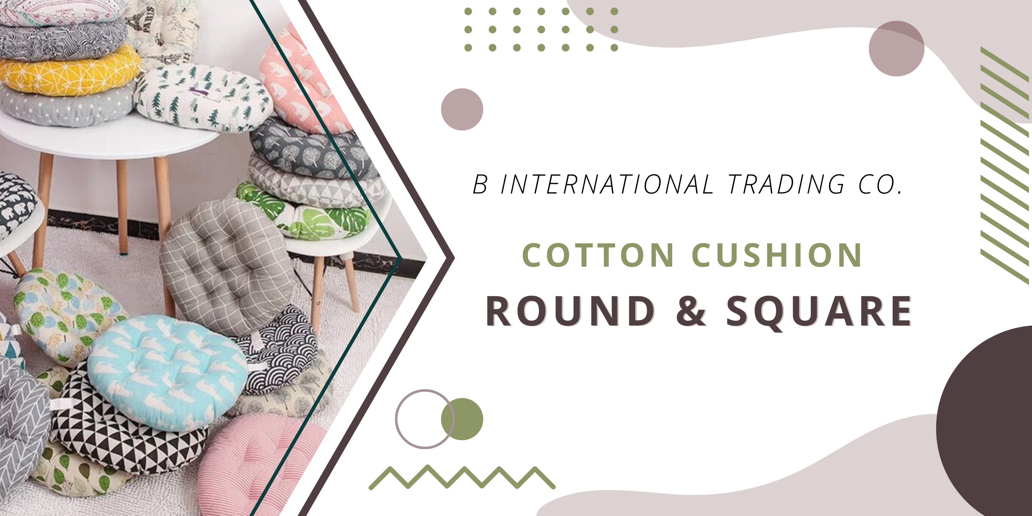 Cotton Cushion Round