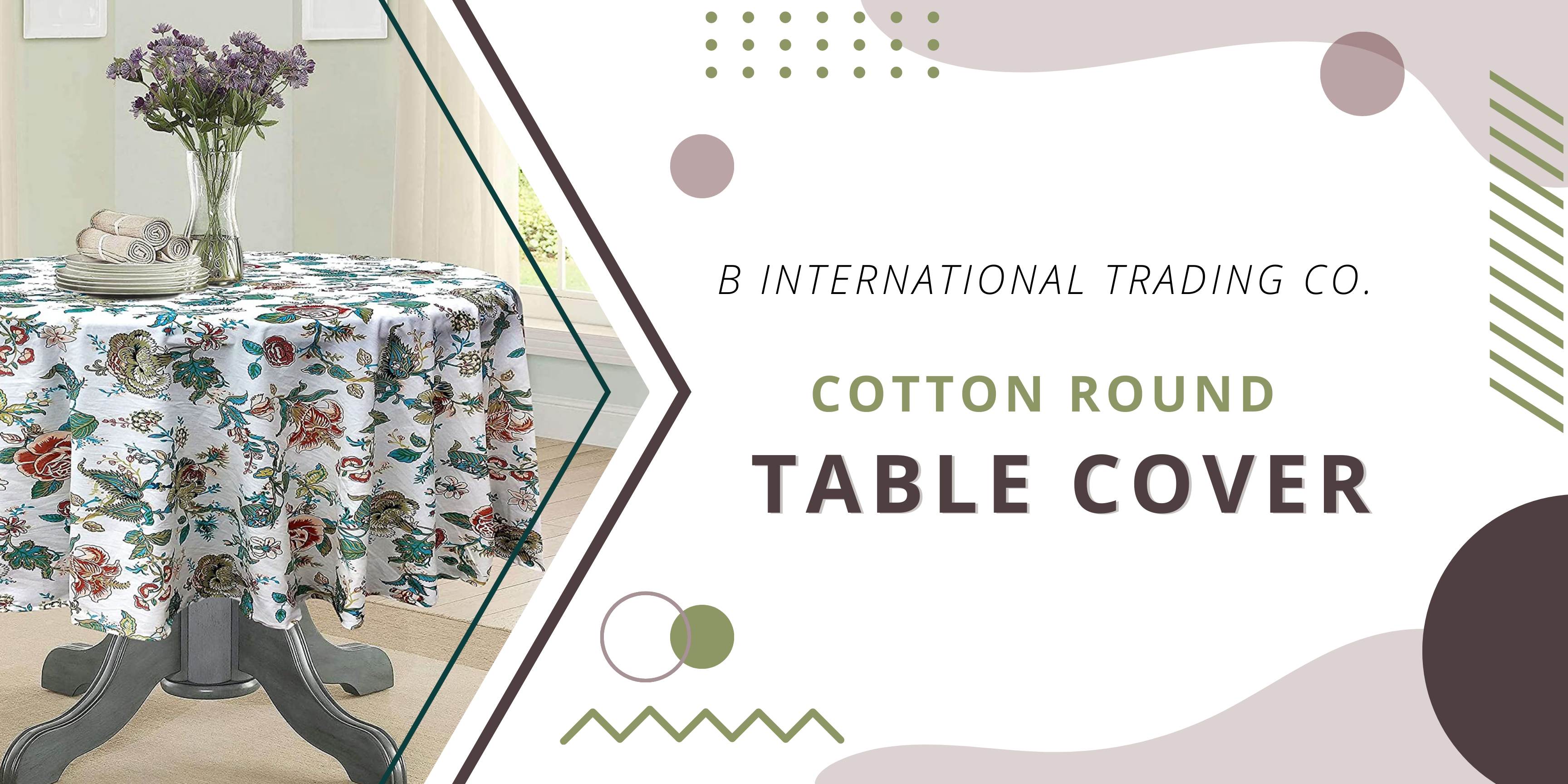 Cotton Round Table Cover